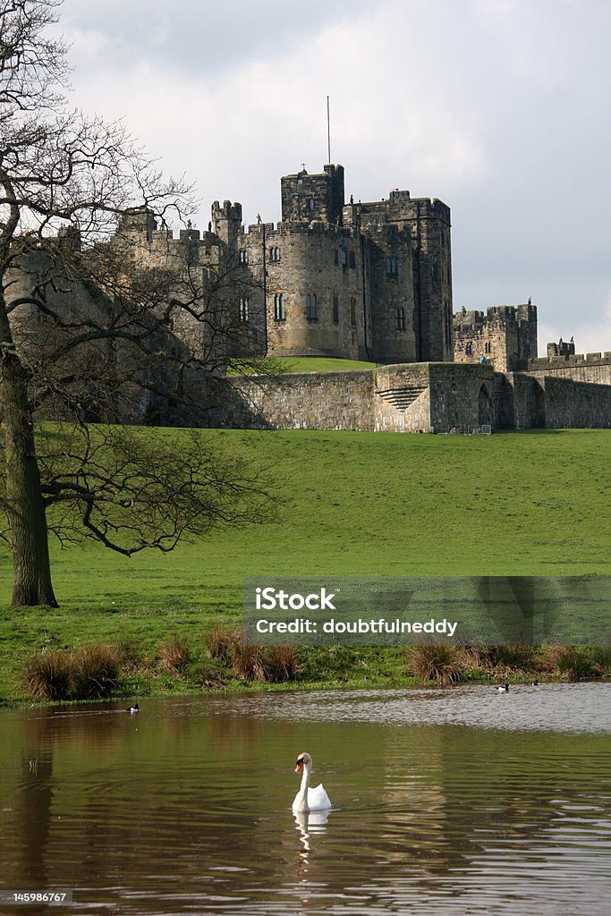 Alnwick Castle - Lizenzfrei Schloss Alnwick Stock-Foto