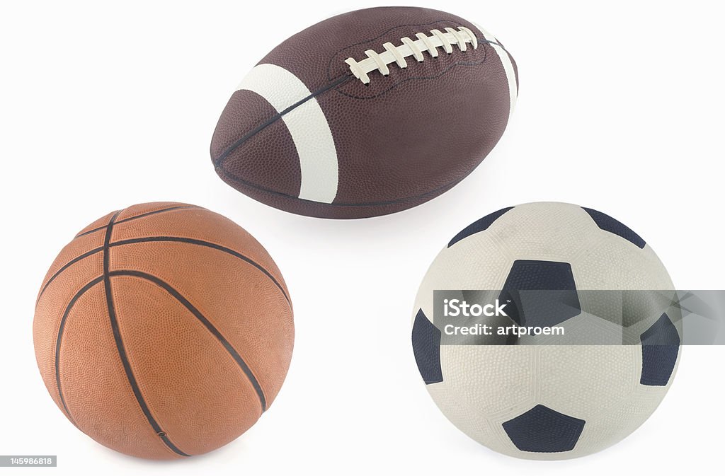 Fußball, basketball, rugby-ball - Lizenzfrei Aufblasbarer Gegenstand Stock-Foto