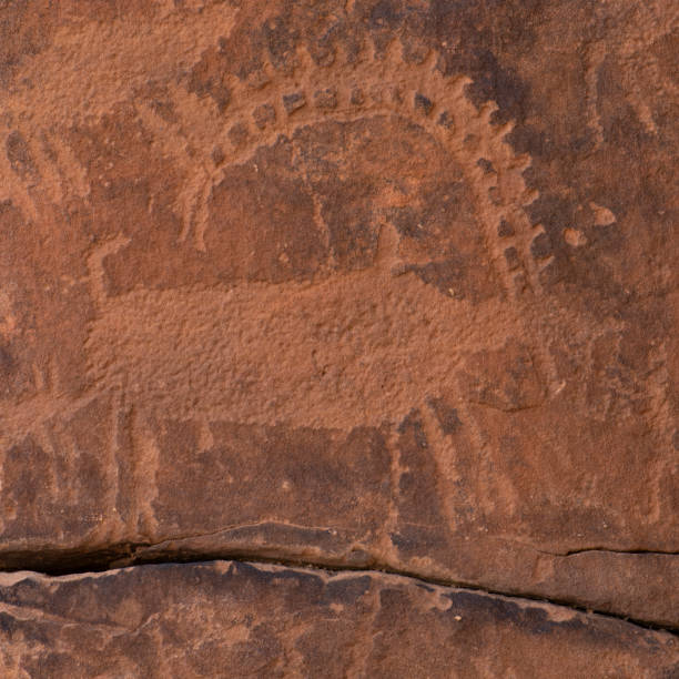 istock Rock carvings in Saudi Arabia 1459869495