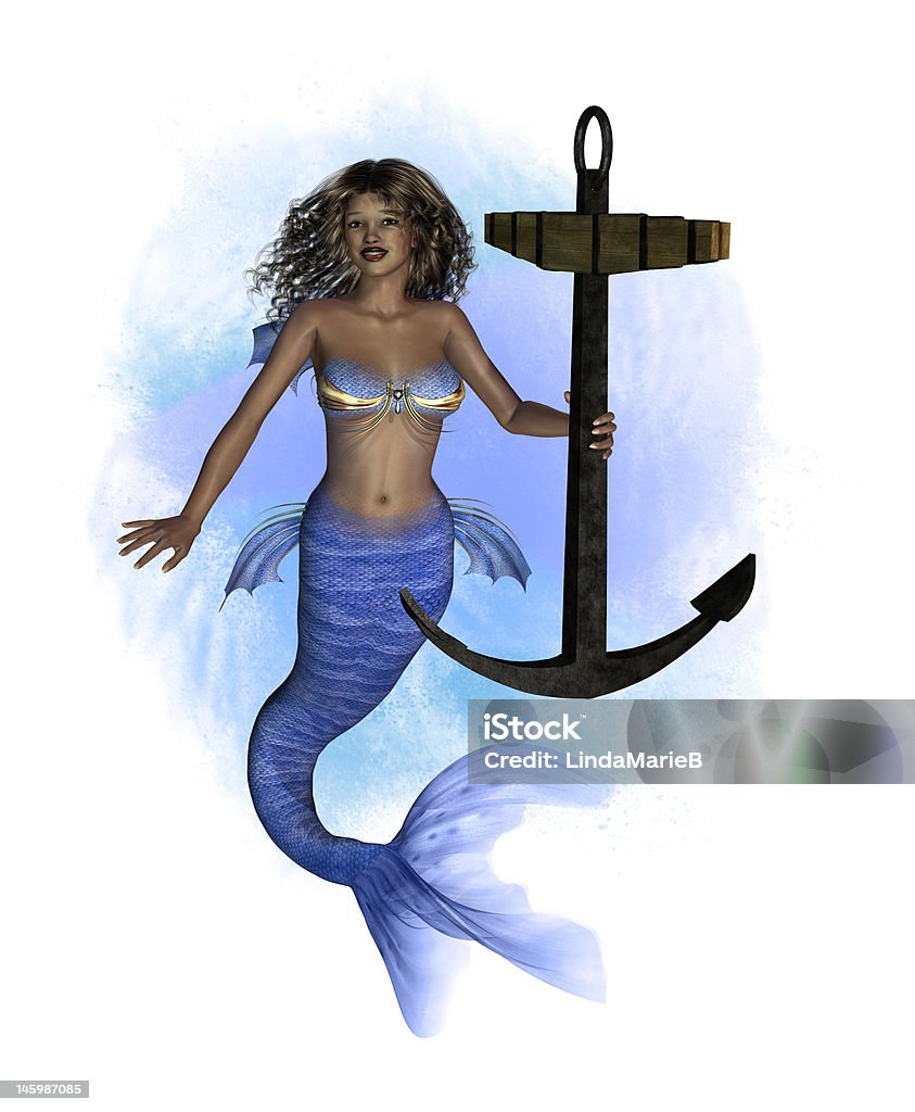 Nàng Tiên Cá Châu Phi Với Nền Anchor Splash Hình ảnh Sẵn có - Tải ...