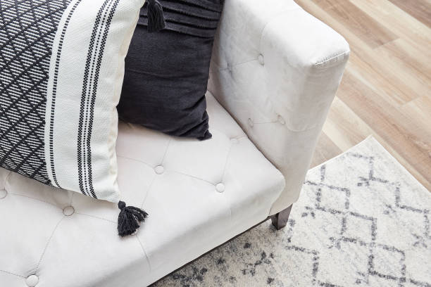 istock Cushions on sofa in living room 1459875668