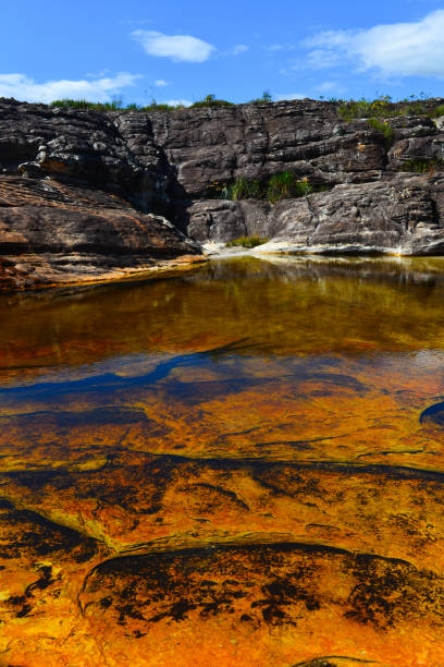 istock A shallow natural pool on the Cachoeira do Lajeado waterfall 1459875872
