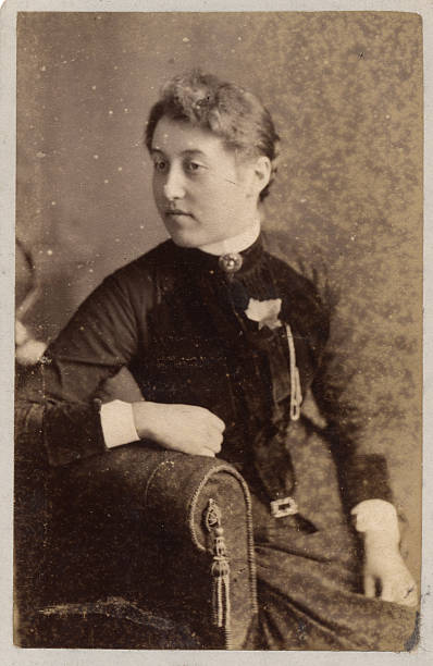 Victorian Lady 07 Portrait stock photo