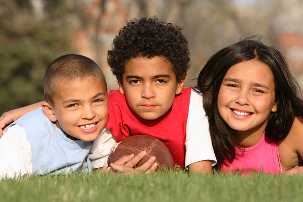 Multiracial Group of Kids stock photo