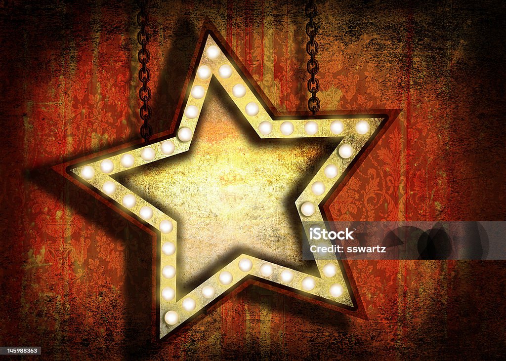 Знак звезды с гранжем Флаг lights - Стоковые фото Звезда роялти-фри