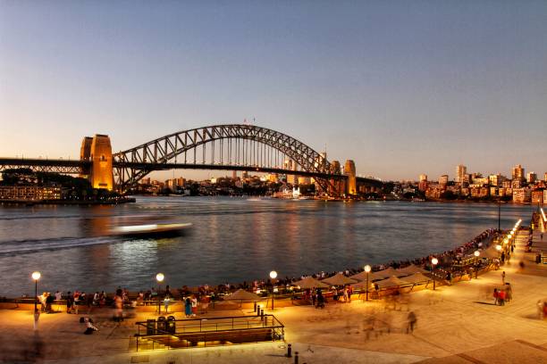 istock Night View at Circular Quay, Sydney 1459884043