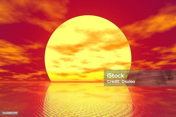 Golden Sunset Stock Photo - Download Image Now - Backgrounds, Cloud - Sky, Cloudscape