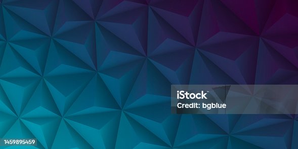 istock Abstract geometric texture - Low Poly Background - Polygonal mosaic - Blue gradient 1459895459