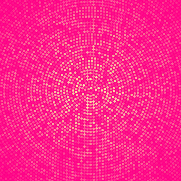 illustrations, cliparts, dessins animés et icônes de fond abstrait rose demi-teinte avec pointillé - design tendance - pink backgrounds lighting equipment disco