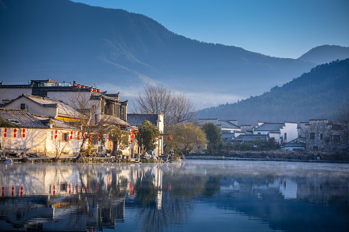 Ancient town in Hongcun,Anhui Province,China