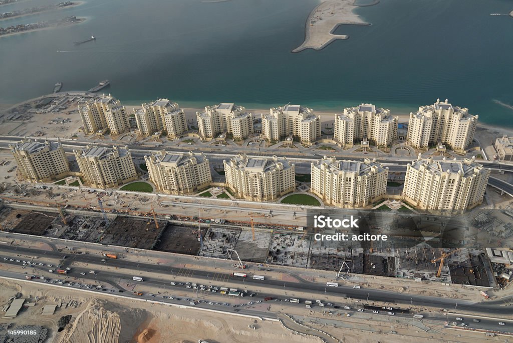 Coastal règlement à Dubaï - Photo de Île déserte libre de droits