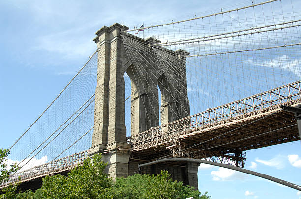 istock Brooklyn Bridge Against A Blue Sky NYC 145990488