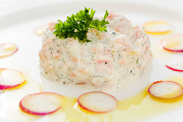 mousse al salmone - foto stock