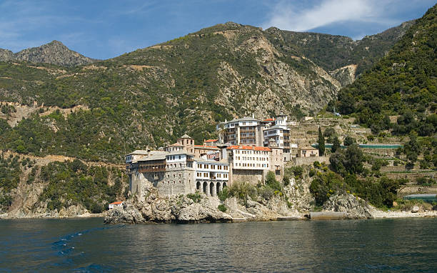istock Gregoriou monastery, Mount Athos Halkidiki Greece 145990798