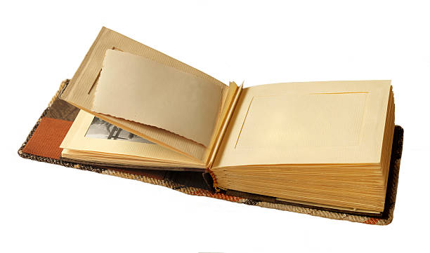 istock old photoalbum on white background 145991771