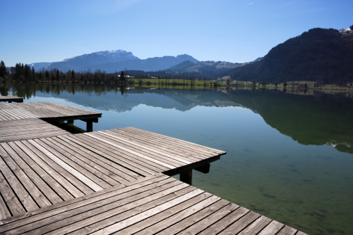 jetty, lake and mountains, european alps, Canon 1Ds Mk II