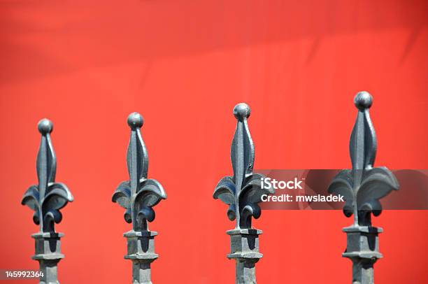 Metal Fence Post Ornaments Stock Photo - Download Image Now - Color Image, Colors, Damaged