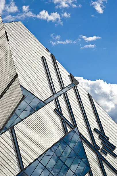 Photo of Avant garde building and blue sky