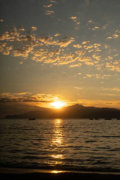 istock Aerial view of sea during sunset 1459925212