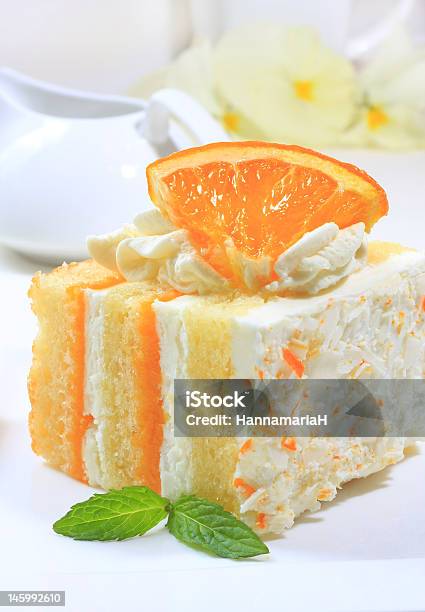 Summer Citrus Cake Stock Photo - Download Image Now - Baked, Baked Pastry Item, Cake