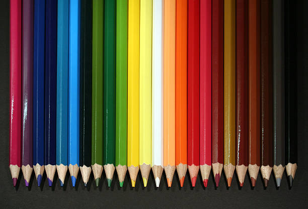 colorful pens stock photo