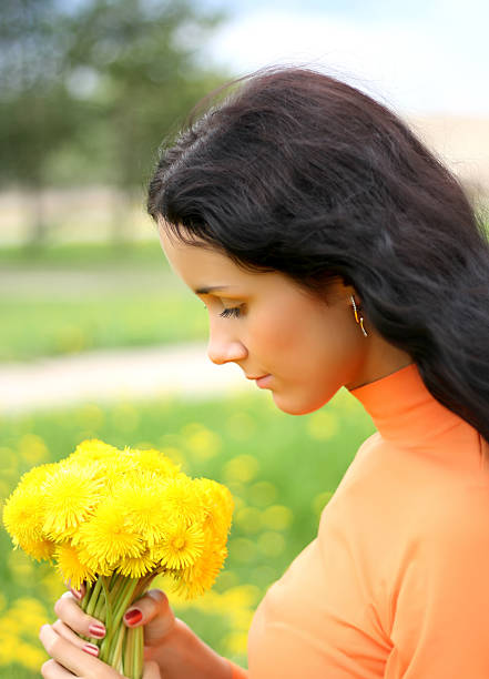 Portrait of beautiful girl. stock photo