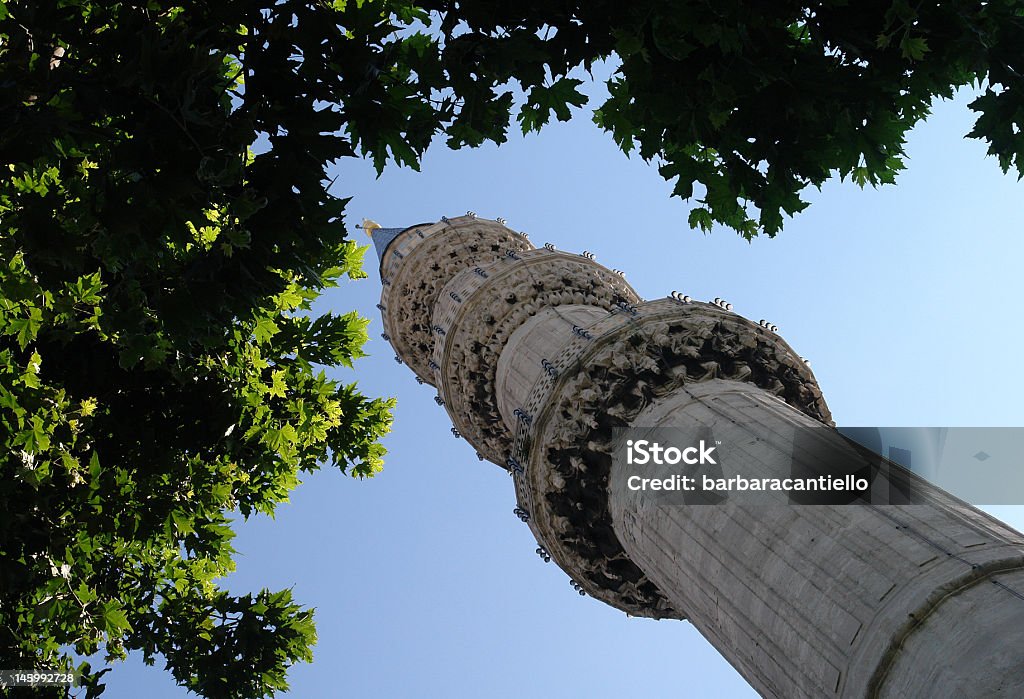 Minaret Minaret of the Mosque Blue Istanbul, Turkey Architecture Stock Photo