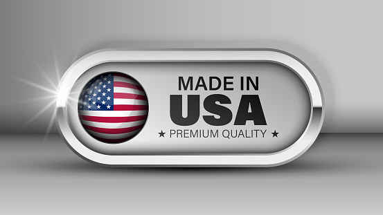 Made in Usa graphic and label. Some elements of impact for the use you want to make of it.