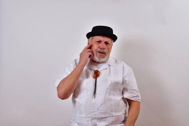 istock Elderly American gentleman looks puzzled 1459934478