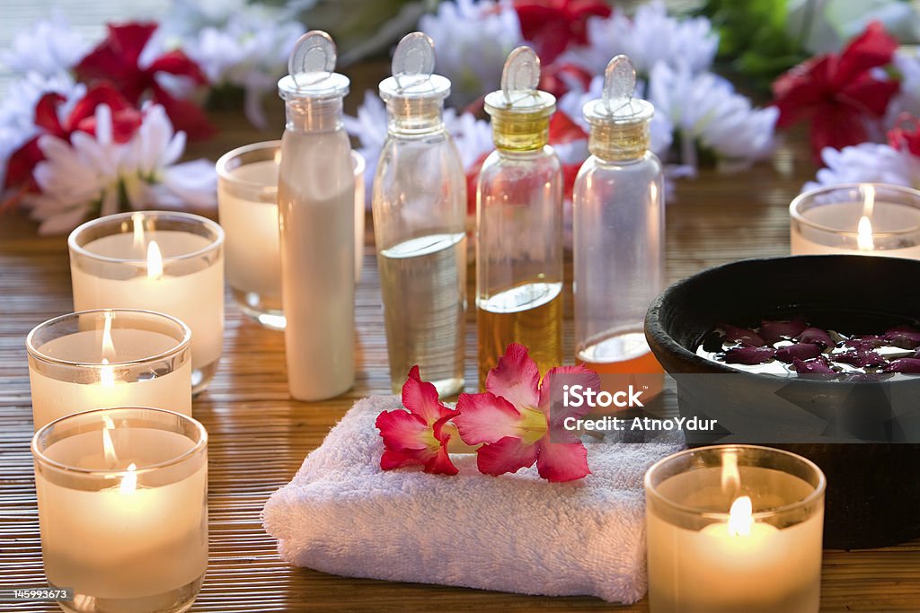 Ausstattung für Reflexzonenmassage - Lizenzfrei Aromatherapie Stock-Foto