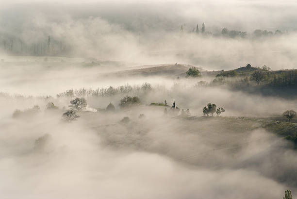istock Valley in the fog 145993798