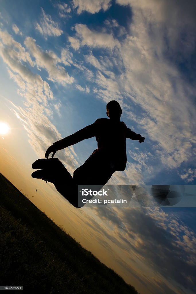 Adolescente salto - Foto de stock de Actividad libre de derechos