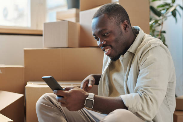 istock Man having online communication on smartphone 1459946346