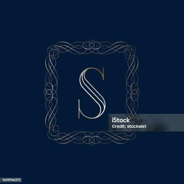 Pattern Intial S Letter S Logo Uppercase Serif Typeface Signature Alphabet Initial ...