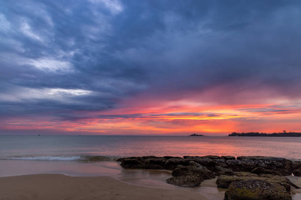 sunset on a beach in Phu Quoc Island, Vietnam