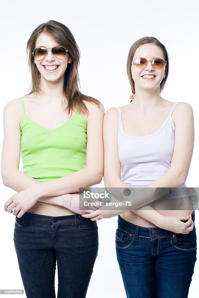Zwei glückliche Mädchen - Lizenzfrei Attraktive Frau Stock-Foto