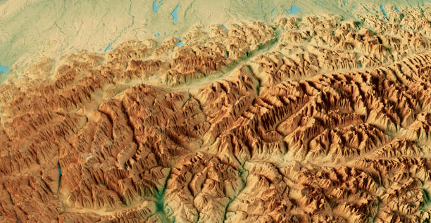 istock Austria Tyrol Topographic Map 3D View Color 1459949381
