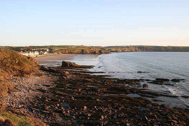 istock Evening costal village 145995299