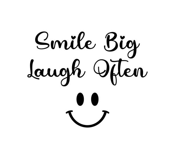 istock Decorative slogan with smiling face, vector design for fashion, poster and card prints 1459953442