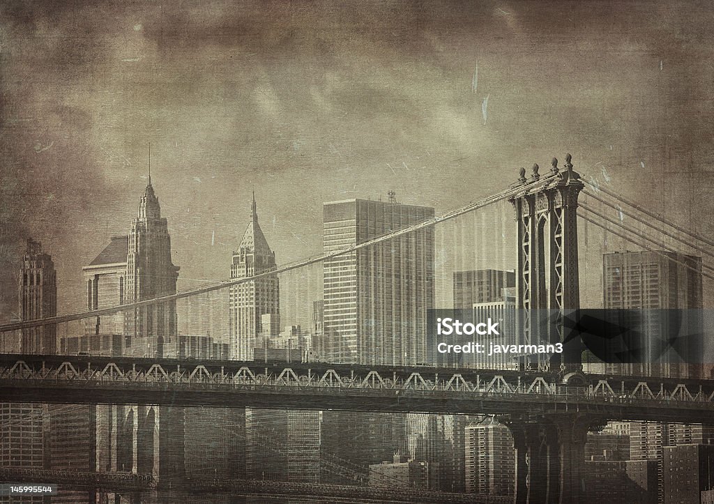 vintage grunge Bild von new york city - Lizenzfrei New York City Stock-Foto