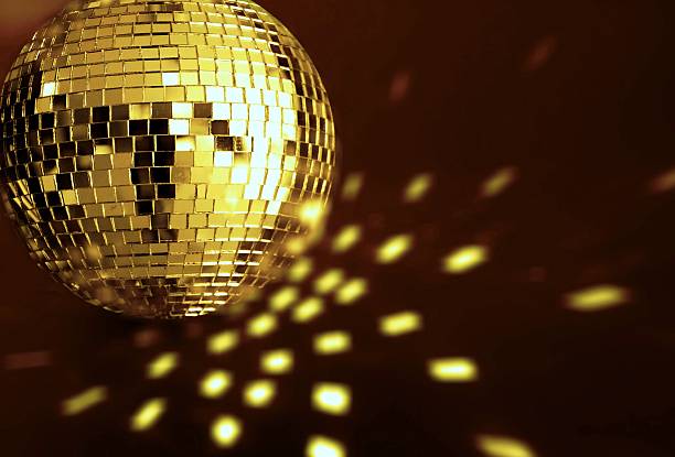 istock A disco ball that appears gold in color  145996019