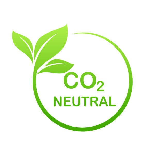istock Carbon neutral sign or icon. Green leaves in a circle 1459960602