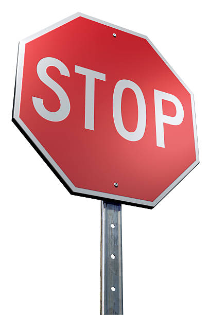Sinal de Stop - fotografia de stock