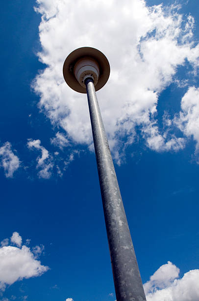 Metal Light Pole Metal Light Pole theishkid stock pictures, royalty-free photos & images