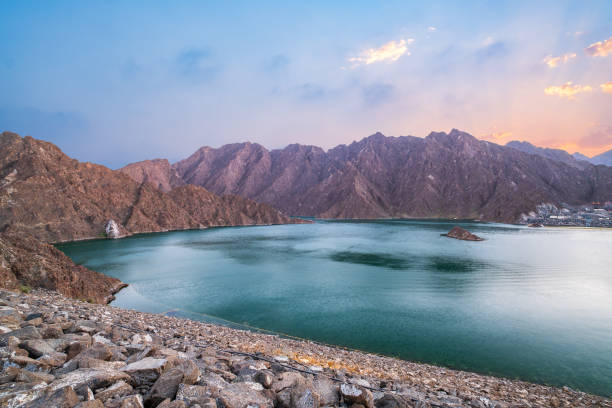 istock Lake Dam in Hatta mountains in Dubai, UAE 1459980774