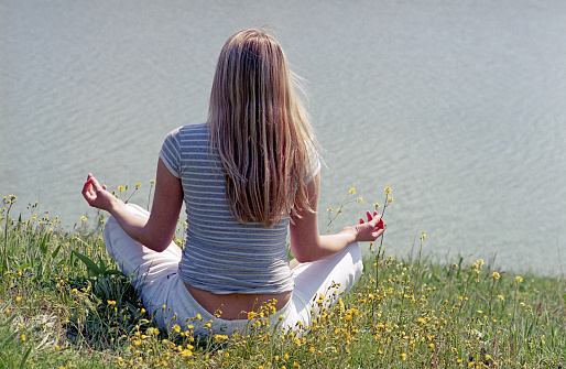 woman yoga meditation outdoor