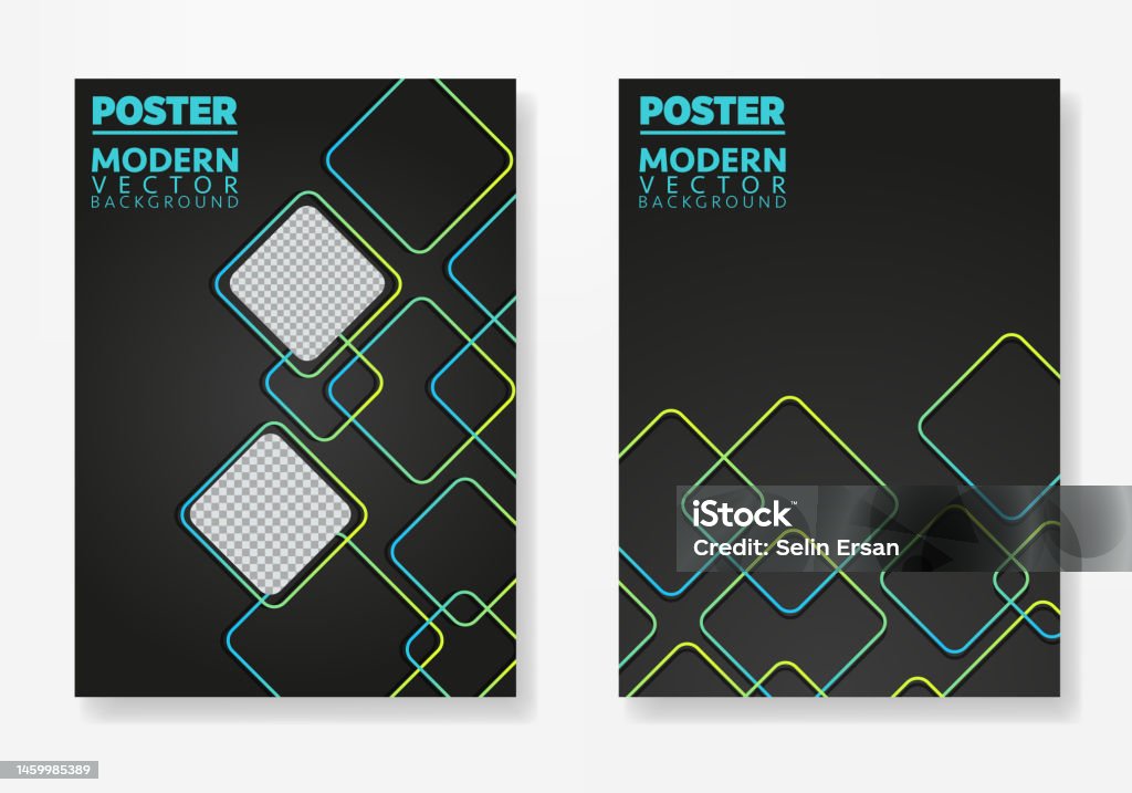 Poster Layout Design Vector Illustration Background Template Front And ...