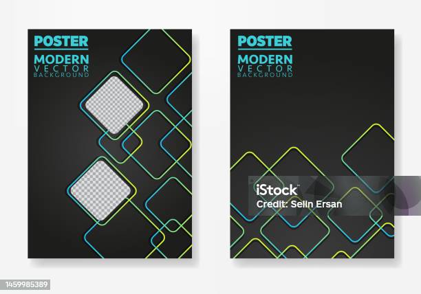 Poster Layout Design Vector Illustration Background Template Front And ...