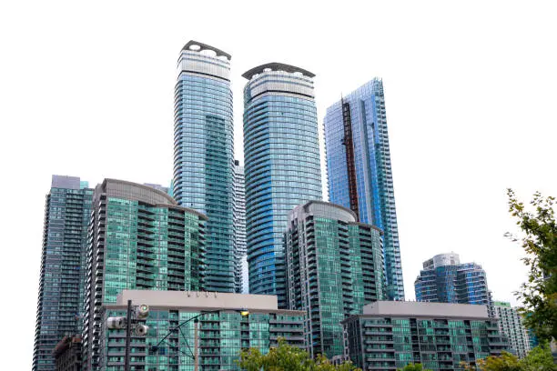 Photo of Downtown Toronto skyscrapers skyline architecture - high rise residential modern glass tower buildings