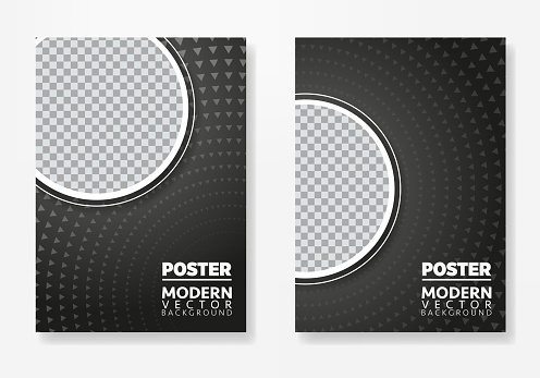 Poster Layout Design Vector Illustration Background Template Front And ...